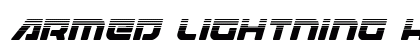 Armed Lightning Halftone Italic Italic preview