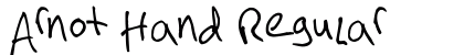 Arnot Hand Regular preview