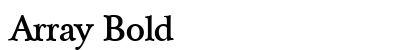 Array Bold preview