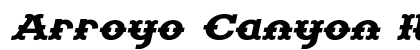 Arroyo Canyon Italic Preview