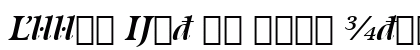 Arrus Ext BT Bold Italic Extension Preview