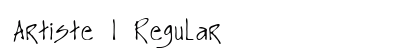 Artiste 1 Regular preview