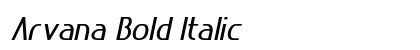 Arvana Bold Italic Preview