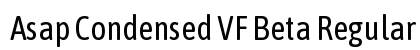 Asap Condensed VF Beta Regular preview