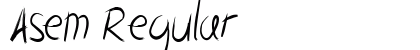 Asem Regular preview