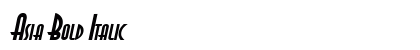 Asia Bold Italic Preview