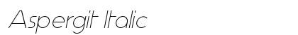 Aspergit Italic preview