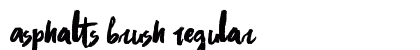 Asphalts Brush Regular preview