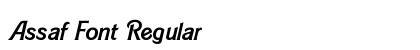 Assaf Font Regular preview