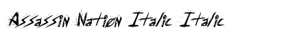 Assassin Nation Italic Italic preview