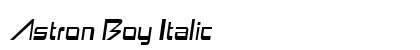 Astron Boy Italic Preview