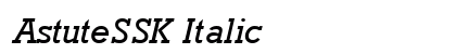 AstuteSSK Italic Preview