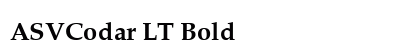 ASVCodar LT Bold preview