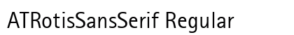 ATRotisSansSerif Regular Preview