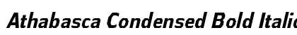 Athabasca Condensed Bold Italic Preview