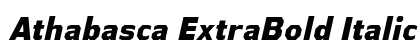 Athabasca ExtraBold Italic Preview
