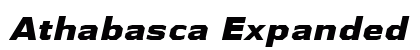 Athabasca Expanded ExtraBold Italic Preview