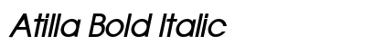 Atilla Bold Italic Preview