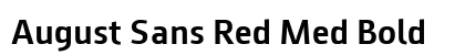 August Sans Red Med Bold preview