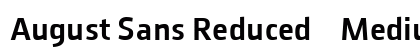 August Sans Reduced 65 Medium Preview