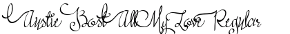 Austie Bost All My Love Regular preview