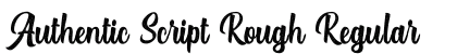Authentic Script Rough Regular preview