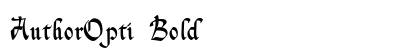 AuthorOpti Bold preview