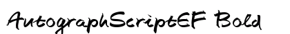 AutographScriptEF Bold preview