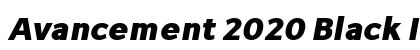 Avancement 2020 Black Italic preview