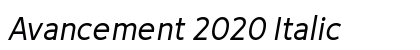 Avancement 2020 Italic Preview