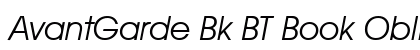 AvantGarde Bk BT Book Oblique Preview