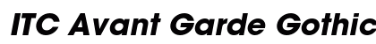 ITC Avant Garde Gothic Bold Oblique Preview