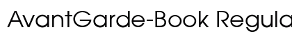 AvantGarde-Book Regular preview