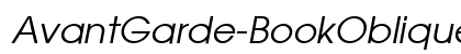 AvantGarde-BookOblique Regular preview