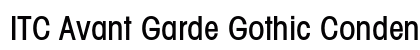 ITC Avant Garde Gothic Condensed Medium Preview