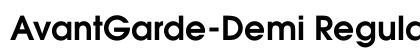 AvantGarde-Demi Regular preview