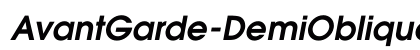 AvantGarde-DemiOblique Regular preview