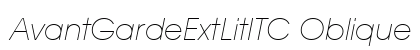 AvantGardeExtLitITC Oblique preview