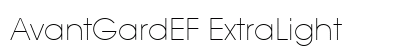 AvantGardEF ExtraLight Preview