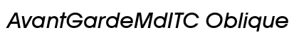 AvantGardeMdITC Oblique Preview