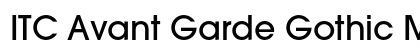 ITC Avant Garde Gothic Medium Preview