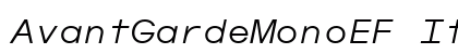 AvantGardeMonoEF Italic preview