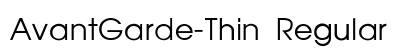 AvantGarde-Thin Regular preview