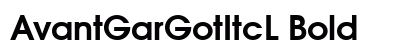 AvantGarGotItcL Bold preview