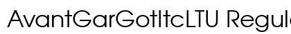 AvantGarGotItcLTU Regular preview