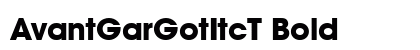 AvantGarGotItcT Bold preview
