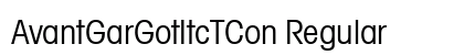 AvantGarGotItcTCon Regular preview