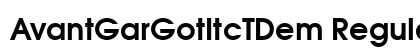 AvantGarGotItcTDem Regular preview