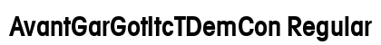 AvantGarGotItcTDemCon Regular preview