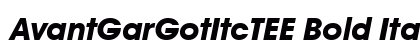 AvantGarGotItcTEE Bold Italic Preview